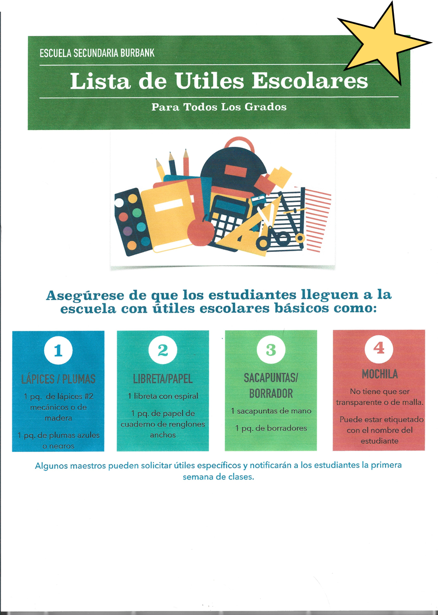 School Supplies-Spanish School Supplies-Spanish